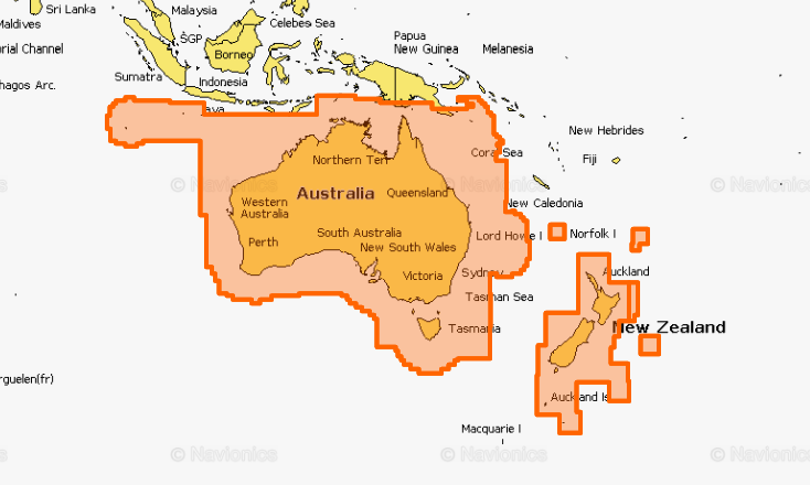 Navionics Plus 50XG Australia & New Zealand MSD/SD